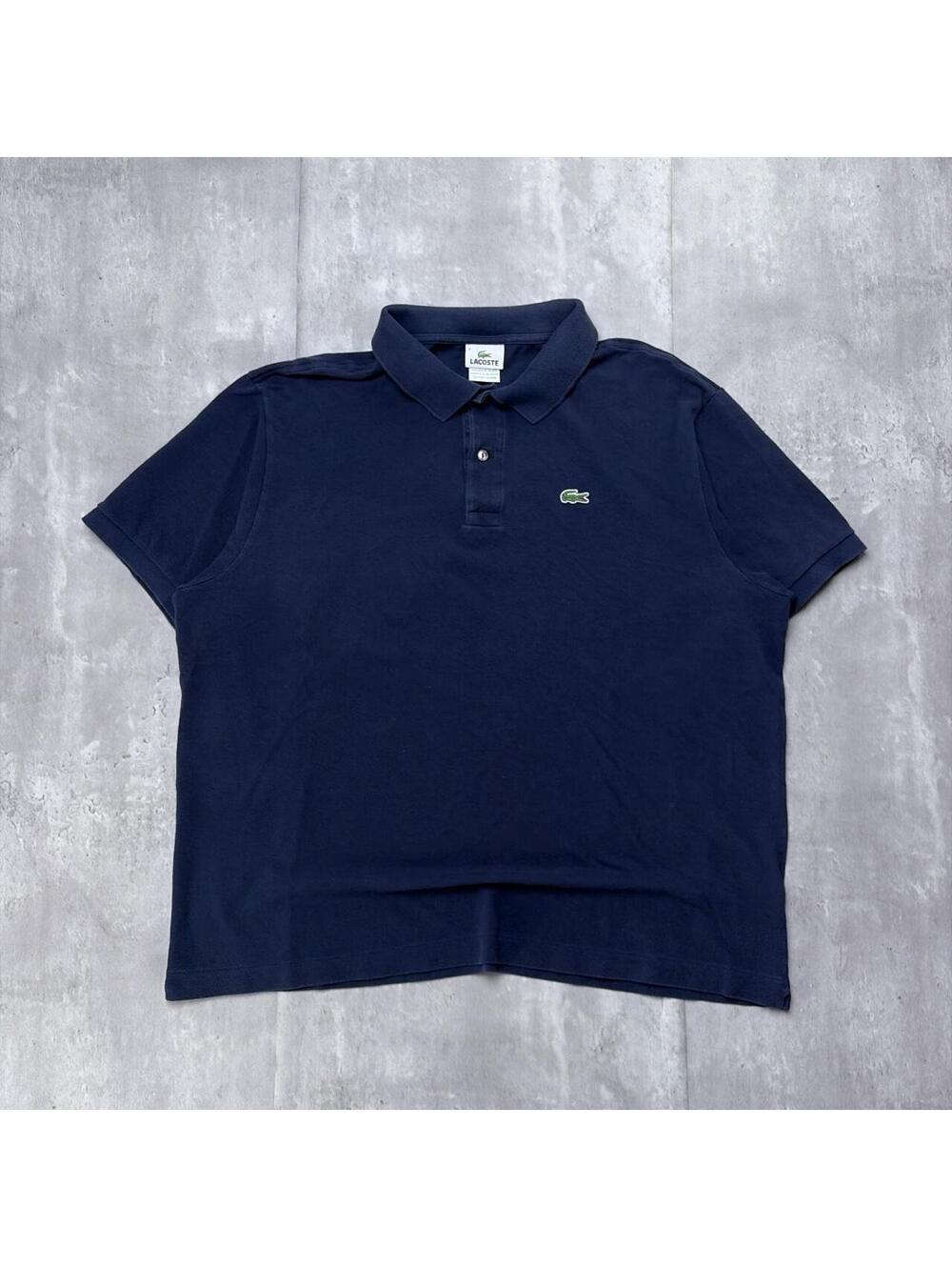 Y2K Navy Lacoste Logo Polo Shirt